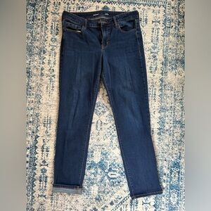 Old Navy mid-rise power slim straight 10 Long jeans